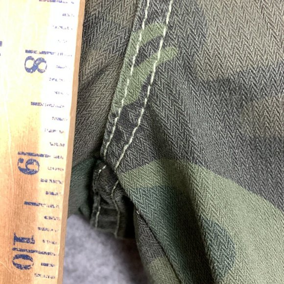 Sundry Jogger Pants Womens 25 Green Camo Cotton Twill Side Stripe Ankle Zip NWT - Picture 14 of 16